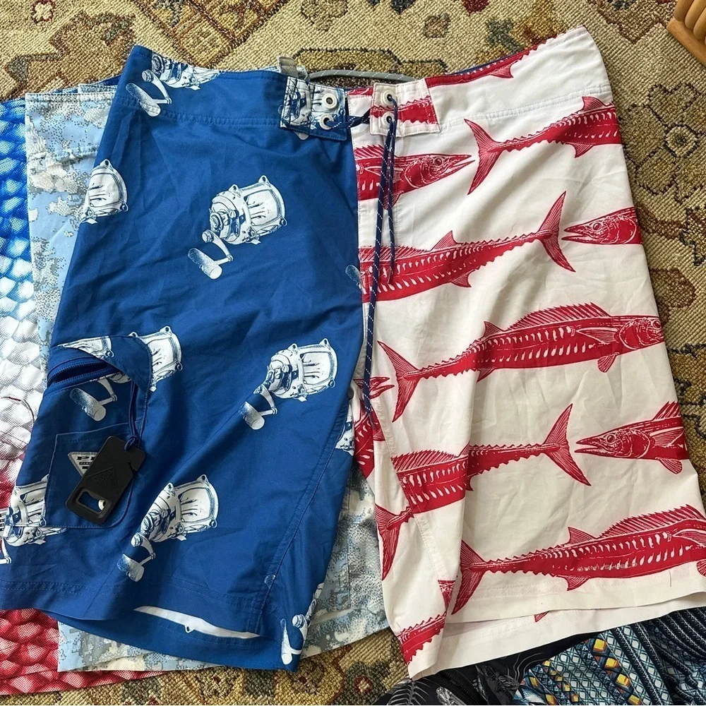 Men’s Columbia Board Shorts BUNDLE sz 38